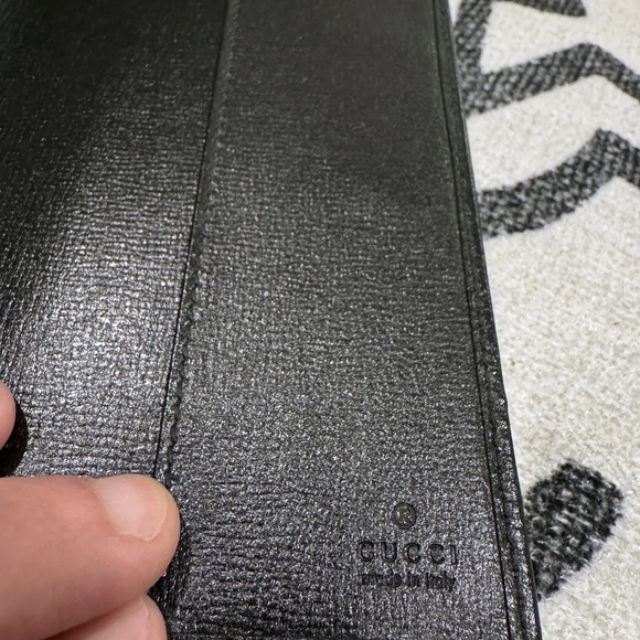 SOLD - Gucci Leather-Trimmed Monogrammed ECONYL Passport Case *Authentic* - Picture 6 of 9